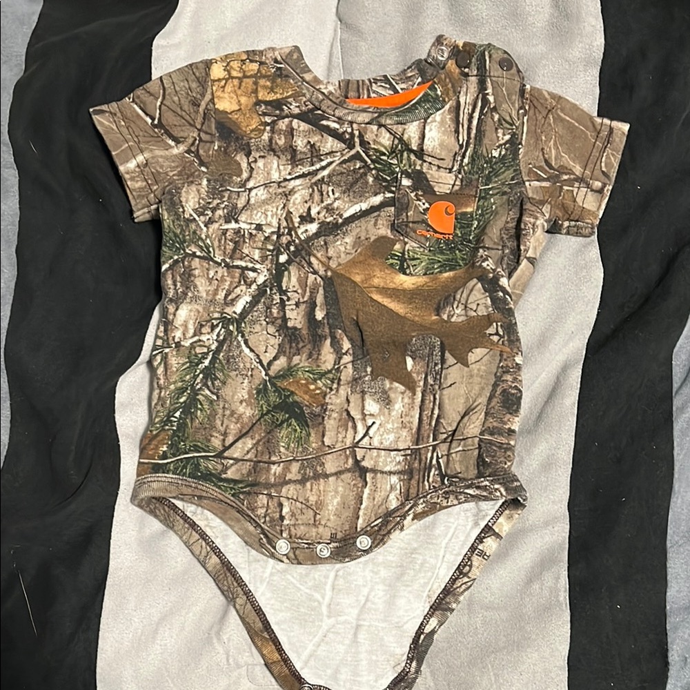 Carhartt Brown and Orange Bodysuit One Piece